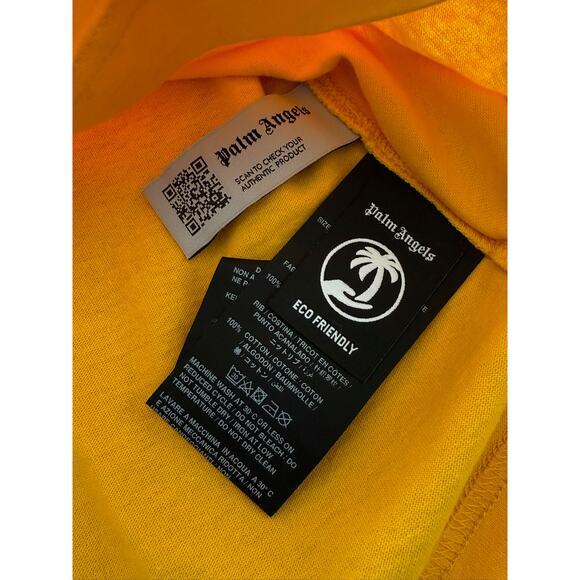 RETAIL $305 Palm Angels Boys Broken Bear Tee *NWT*SZ LARGE*Ochre Yellow - Picture 2 of 7